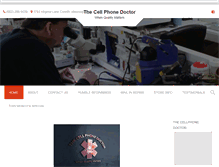 Tablet Screenshot of corinthcellphonedoctor.com